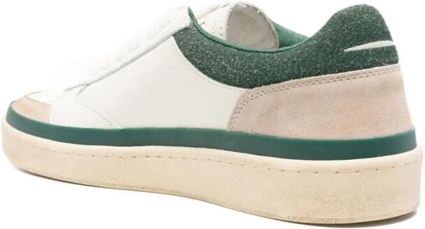 Ghoud Witte Lage Geborstelde Sneakers