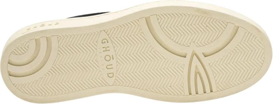 Ghoud Zwarte platte schoenen fluweel suède Modern