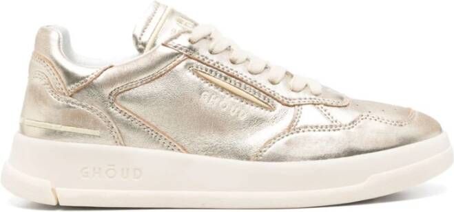 Ghoud Grijze Sneakers met Goudkleurige Details