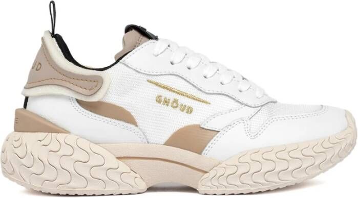 Ghoud Witte Leren en Stoffen Sneakers White Dames