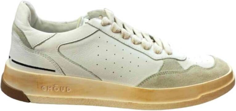 Ghoud Lage Leren Sneakers Beige Heren