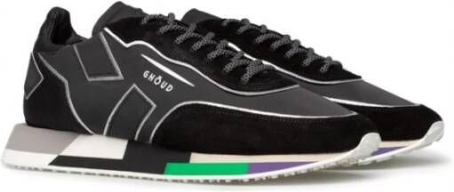 Ghoud Lage Nylon Synthetische Sportschoenen Black Heren