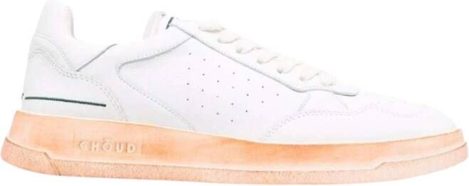 Ghoud Lage Top Leren Sneakers White Heren