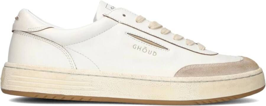 GHOUD Lage Sneakers Heren Lido Brushed Low Leer Wit