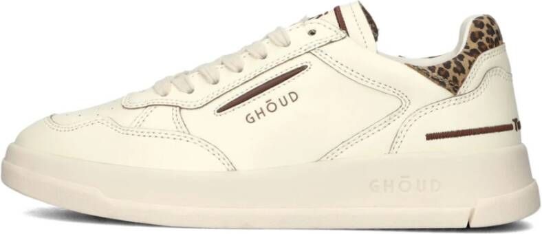 Ghoud Low Top Witte Leren Sneakers