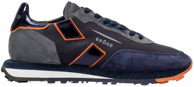 Ghoud Grijs Blauw Suède Sneakers Grijs Heren