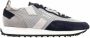 Ghoud Blauwe Mesh Leren Sneakers - Thumbnail 3