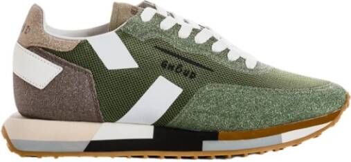 Ghoud Starlight Mesh & Suede Sneakers Green Dames