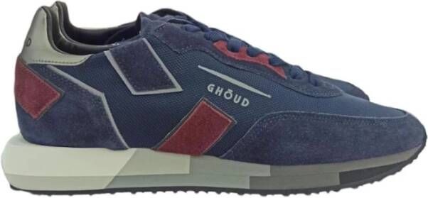 Ghoud Stijlvolle Mesh Spiegel Sneakers voor Mannen Blue Heren