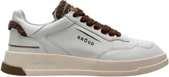 Ghoud Witte Leren Sneakers Wit Dames