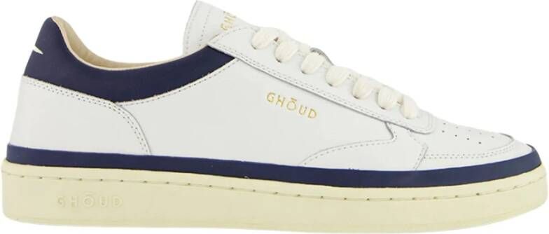Ghoud Witte platte schoenen met blauwe details - Foto 2
