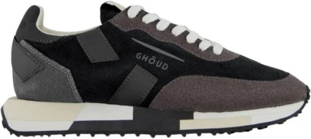 Ghoud Zwarte Suède Glitter Sneakers