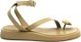 Gia Borghini Beige Leren Sandalen met Gesp - Thumbnail 1