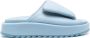 Gia Borghini Blauwe Leren Casual Open Teen Slides Blue Dames - Thumbnail 5