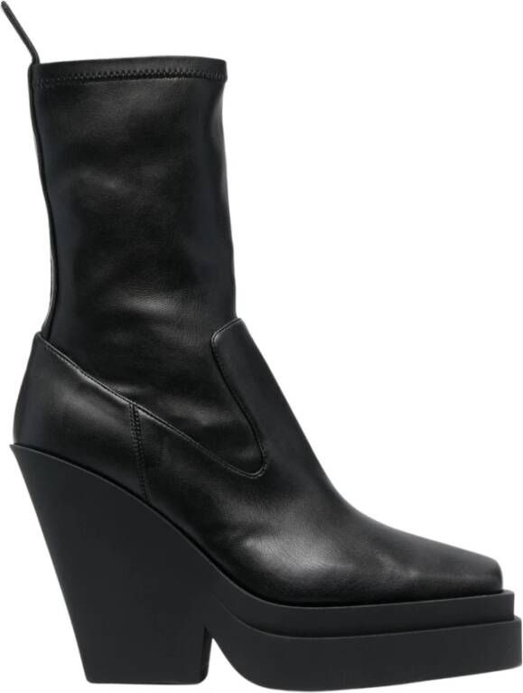 Gia Borghini Boots Black Zwart Dames