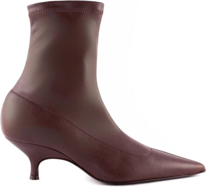 Gia Borghini Bordeaux Kitten Heel Pointed Toe Schoenen