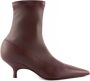 Gia Borghini Bordeaux Kitten Heel Pointed Toe Schoenen - Thumbnail 1
