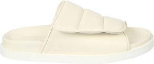 Gia Borghini Elegante witte puffy instap sandalen Wit Dames