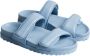 Gia Borghini Blauwe Leren Platte Sandalen Perni11 Blue Dames - Thumbnail 1