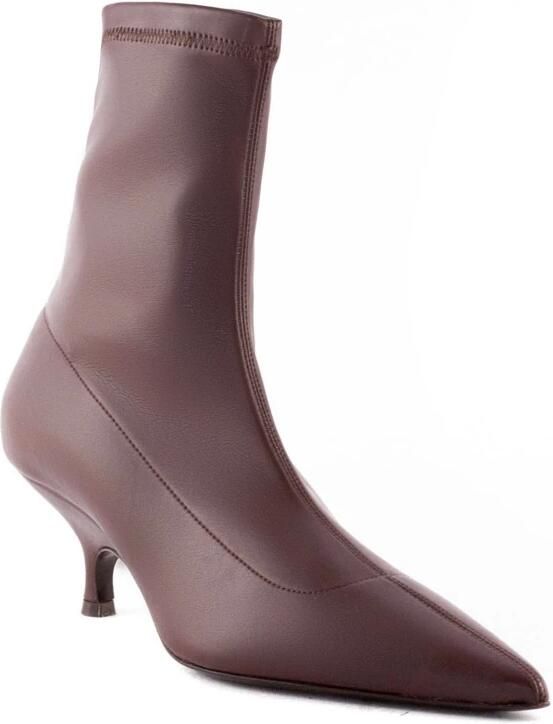 Gia Borghini Bordeaux Kitten Heel Pointed Toe Schoenen