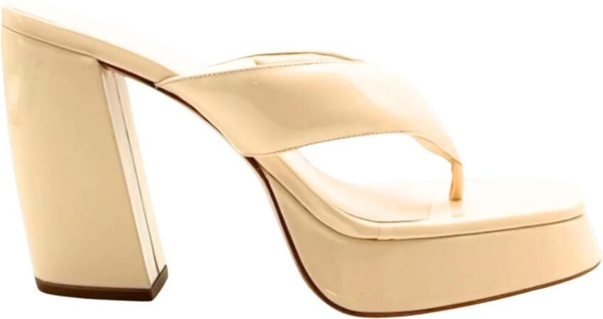 Gia Borghini Patent Platform Thong Sandals