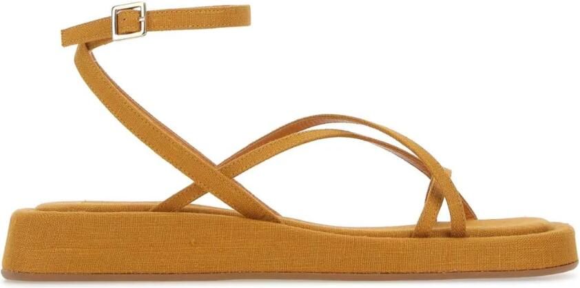 Gia Borghini Mosterdstof Rosie 16 sandalen Orange Dames