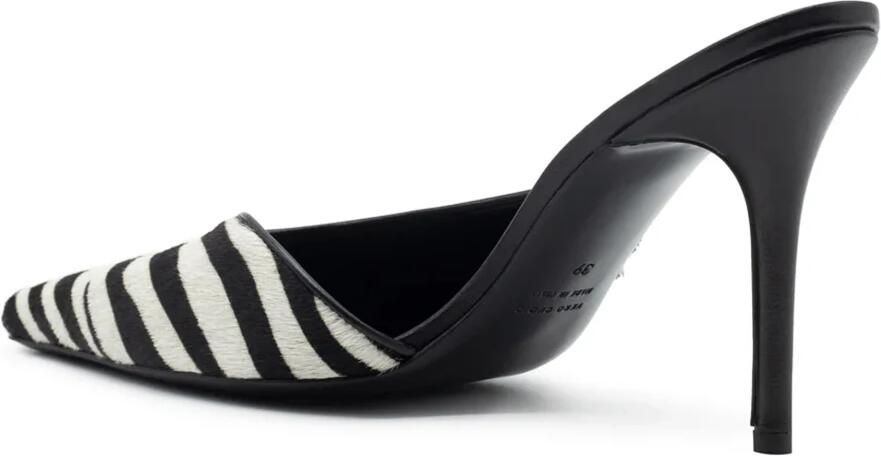 Gia Borghini Zebra Print Boss Mule Hakken