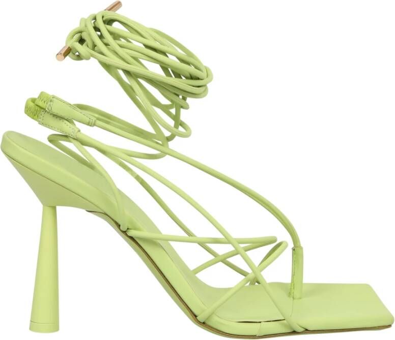 Gia Borghini Groene Wrap Sandalen voor Vrouwen