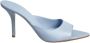 Gia Borghini Blauwe Leren Open Lage Hak Muiltjes Blue Dames - Thumbnail 9