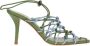 Gia Borghini Smalle Hak Sandalen Green Dames - Thumbnail 1