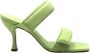 Gia Borghini High Heel SandalsHeeled Mules Groen Dames - Thumbnail 1