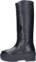 Gia Borghini Boots Black Slip-On Boots With Platform In Smooth Leathe in zwart - Thumbnail 8