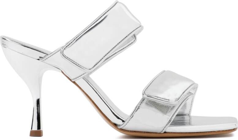 Gia Borghini Metallic Sandalen Verhoog Stijl Comfortabel