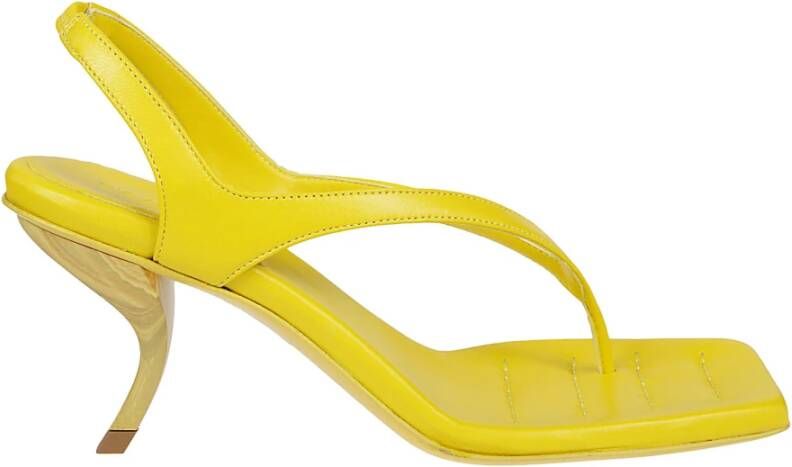 Gia Borghini Muilezels Yellow Dames