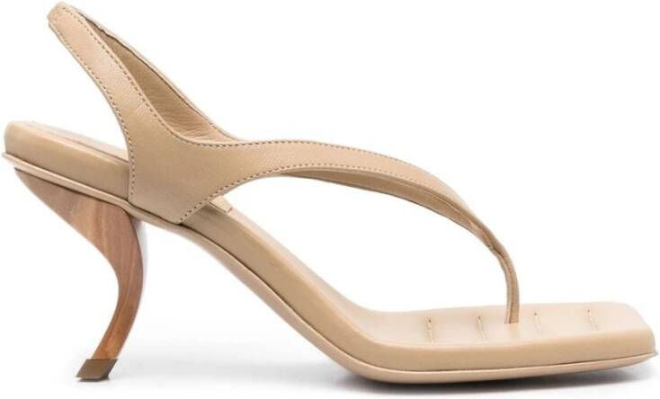 Gia Borghini Open teen sandalen Beige Dames