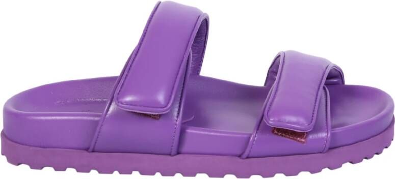 Gia Borghini Platte sandalen Purple Dames