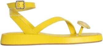 Gia Borghini Rosie 18 lederen sandaal Yellow Dames