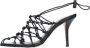 Gia Borghini Smalle Hak Sandalen Black Dames - Thumbnail 6