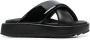 Gia Borghini Zwarte Leren Hoge Hak Sandalen Black Dames - Thumbnail 1