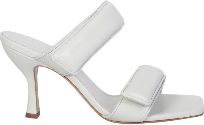 Gia Borghini Witte Sandalen Elegant Comfortabel Modern Ontwerp