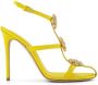 Giambattista Valli Bloemenapplicatie sandalen Yellow Dames - Thumbnail 1