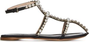 Giambattista Valli Flat Sandals Zwart Dames