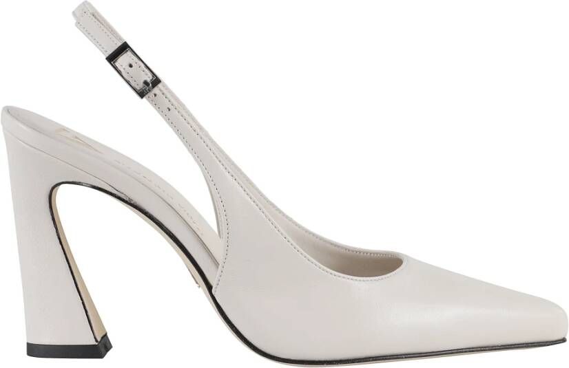 Giampaolo Viozzi Butter Nappa Slingback Sculptuurhakken