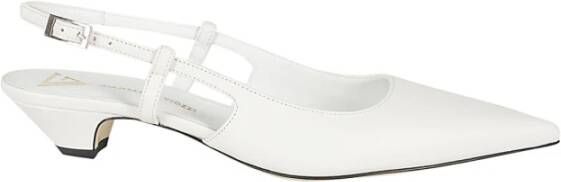 Giampaolo Viozzi Elegante Leren Hakken White Dames
