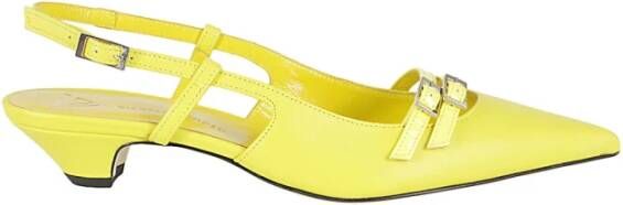 Giampaolo Viozzi Elegante Leren Pumps Yellow Dames