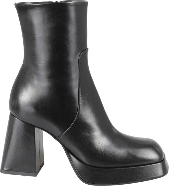 Giampaolo Viozzi Elegante Nappa Leren Hakken Black Dames