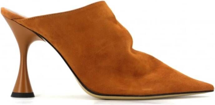 Giampaolo Viozzi Heeled Mules Brown Dames