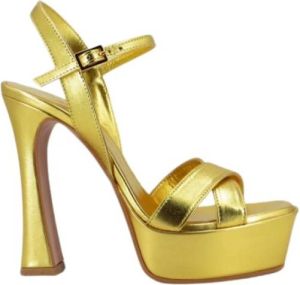 Giampaolo Viozzi High Heel Sandals Geel Dames