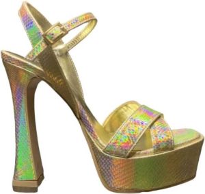 Giampaolo Viozzi High Heel Sandals Geel Dames