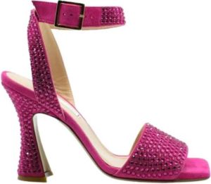 Giampaolo Viozzi Leren sandalen Roze Dames